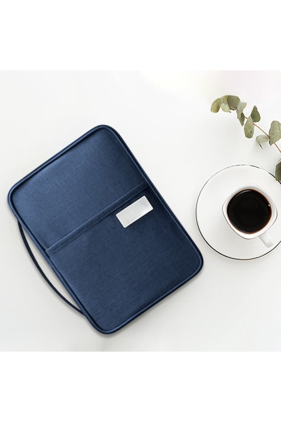 Travel Passport Holder and Card OrganizerMulti-Functional Large Capacity Document Bag with Double Open DesignPortable for Business Trips