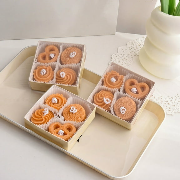 BAOPAI Two Boxes Of Cookies Aromatherapy Candle Wholesale Gift Box Valentine's Day Accompanying Gift Indoor Handmade Gift Cookies Style Wax