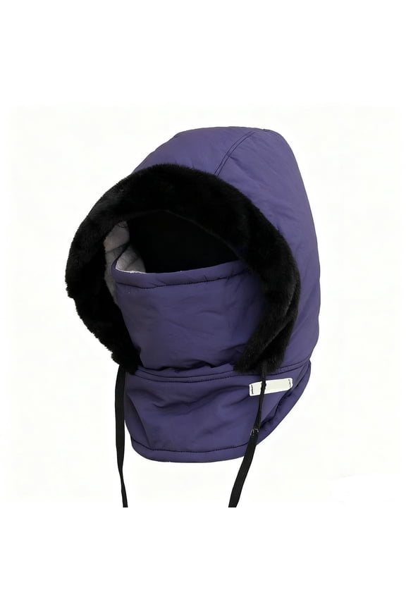 Unisex Thermal Winter Hat with Adjustable Face Mask and Neck Coverage for Outdoor Activities like Skiing and Hiking - Windproof and Waterproof Ideal for New Year Celebrations