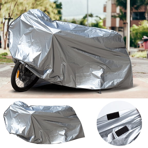 BAOPAI Universal All-Weather Motorcycle Cover Waterproof Sunproof Dustproof for Scooter Bike and Electric Vehicle with Durable EVA Material