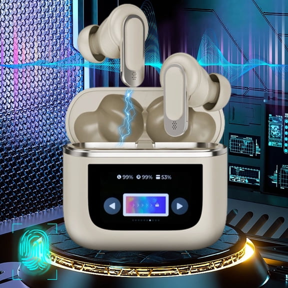 BAOPAI V8 Full-Color Bluetooth Translation Headphones with Transparent Noise Cancellation, LED Display, Long Battery Life, Smart Surround Sound, Waterproof and Comfortable Fit
