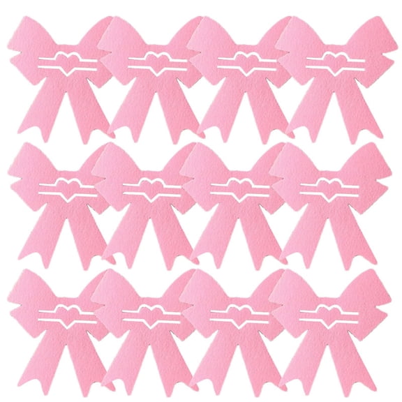 BAOPAI Valentine's Day Cutlery Bags 12pc Set - Decorative Bowknot Silverware Holders for Table Decor, Wedding Supplies and Party Favors