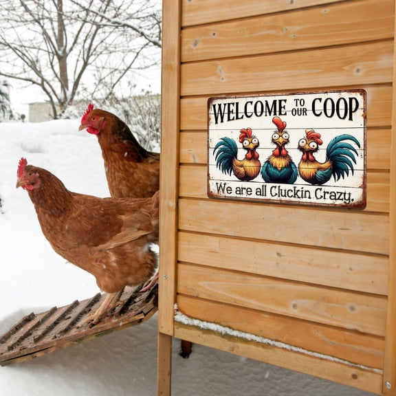 BAOPAI Vintage Metal Sign Humorous Wall Decor For Home Outdoors Gate Rust-Resistant Iron 8x12 Inches