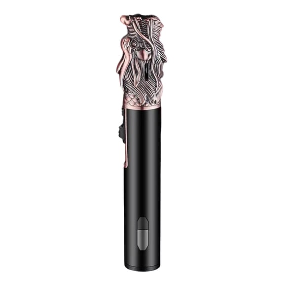 BAOPAI Windproof Butane Lighter with Adjustable High Temperature Flame for Outdoor Camping BBQ and Cigar Refillable with Security Lock