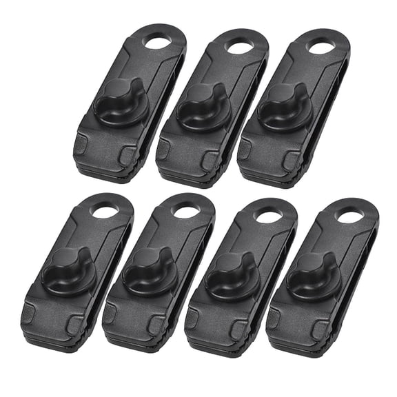 BAOPAI Windproof Tent Clips with Locking Mechanism for Tarpaulin Sunshade Outdoor Camping Shelter Fixed Wind Rope Buckle 7 Pieces
