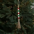 thumbnail image 1 of BAOPAI Wooden Beads Colorful Fringe Hanging Ornament with Enduring Rope for Christmas Home Decorations Wall Window Yard Decoration 10.2 Inch, 1 of 6