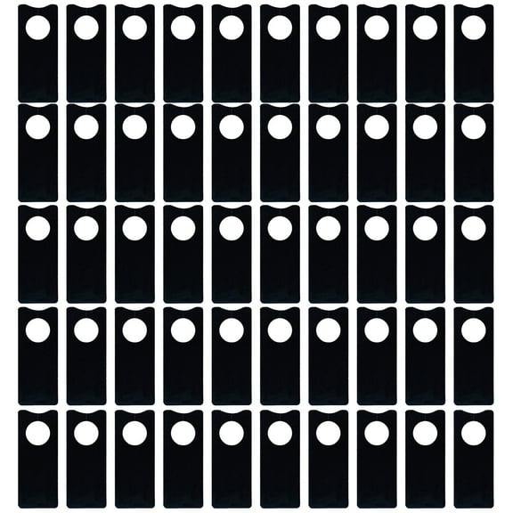 BAOQIN 100 Pcs Plastic Plant Hanging Tree Tags,Waterproof Adjustable Nursery Garden Stakes Markers Reusable Flower Signs with Colorful Outdoor Plants Tags Black