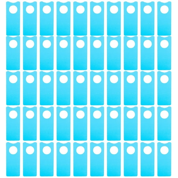 BAOQIN 100 Pcs Plastic Plant Hanging Tree Tags,Waterproof Adjustable Nursery Garden Stakes Markers Reusable Flower Signs with Colorful Outdoor Plants Tags Blue