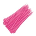 thumbnail image 1 of BAOQIN 100Pcs Cable Zip Ties, Premium Plastic Wire Ties&nbsp;Self-Locking Pvc Tie Wraps for Indoor and Outdoor （Pink）, 1 of 2