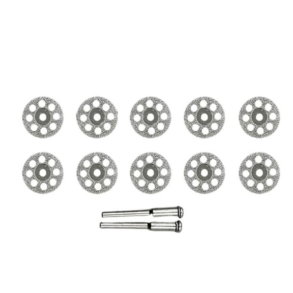 BAOQIN 10Pcs tool Circular Cutting Wheel Discs, Cutting Wheels Set Rotary tool Accessories&nbsp;For Wood Metal Diy Craft White