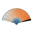 thumbnail image 1 of BAOQIN 13-Inch Folding Hand Fan, Wood Hand Held Folding Fans Chinese Kung Fu Hand Fan Decorative Folding Fans for Dance, Performance, Festival or Home Decorations （Q）, 1 of 5