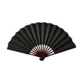 thumbnail image 1 of BAOQIN 13-Inch Folding Hand Fan, Wood Hand Held Folding Fans Chinese Kung Fu Hand Fan Decorative Folding Fans for Dance, Performance, Festival or Home Decorations （Ab）, 1 of 5