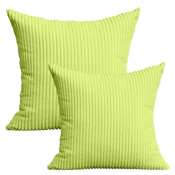 BAOQIN 20" X 20" Navy Blue Striped Polyester Throw Pillow (Set of 2) - Modern Contemporary Transitional Design for Home Decor Clearance Sale!