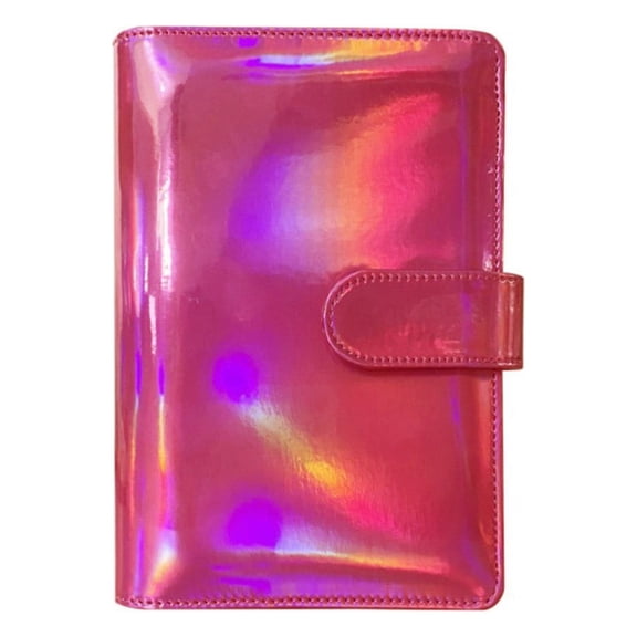 BAOQIN A6 Colorful Binder,&nbsp;Refillable Notebook Binder&nbsp;For A6 Filler Paper, Loose Leaf Personal Planner Binder Cover Hot Pink