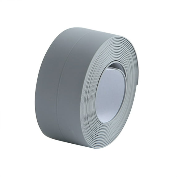 BAOQIN Bathtub Wall Sealing Caulk Strip, Pe Self Adhesive Waterproof Sealing Tape Strip Or Bathroom, Kitchen, Sink, Tub, Shower, Bathtub (Gray)
