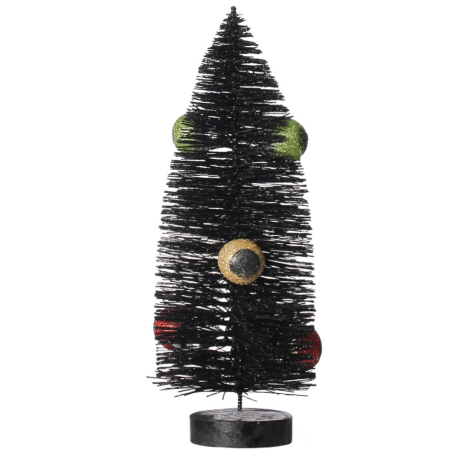 BAOQIN Deals！ Halloween Bottle Brush Trees Black Scary Halloween ...