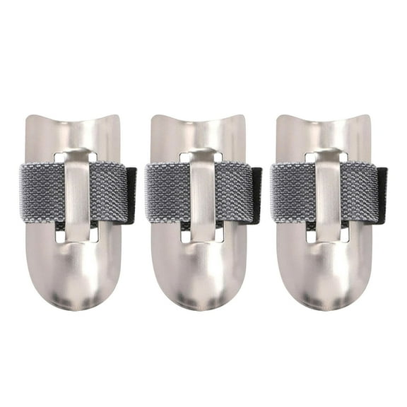BAOQIN Finger Guard for Cutting Vegetables, Stainless Steel Finger Protector,&nbsp;Adjustable Hand Protect Fingers, Avoid Hurting （A）