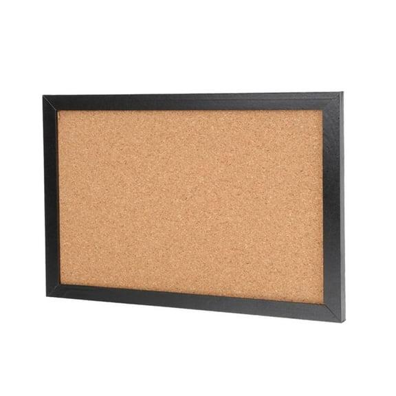 BAOQIN Frame Cork Board,&nbsp;15.75 Inches X 11.81 Inches&nbsp;Framed Corkboards for Wall&nbsp;For Bulletin Board, Home Decor, Office, School （Black）