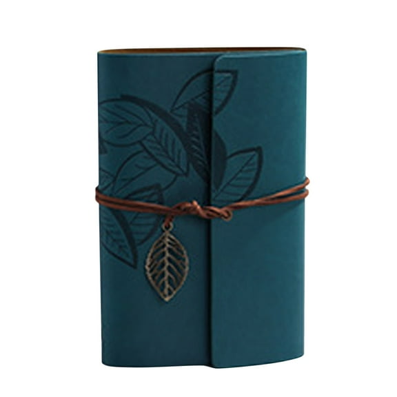 BAOQIN Handmade Vintage Leather Bound Journals, Leather Journal Notebook Rustic For Teen Women Men Gifts Brown (A)