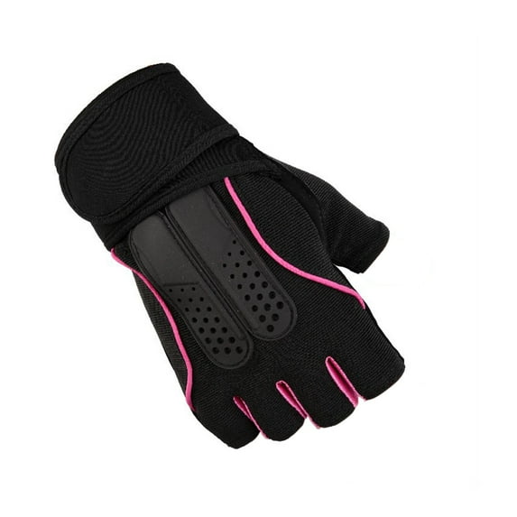 BAOQIN Men Women Gym Half-Finger Glove, Ventilated Weight Lifting Gym Workout Gloves For Weightlifting, Training, Fitness, Hanging, Pull Ups G