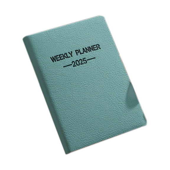 BAOQIN Mini Pocket Notebook, 2025 Cute Small Diary Notepads Lined Memo with PU Leather Case Portable Blank Notebook Travel Journals Sketchbook (Green)