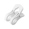 thumbnail image 1 of BAOQIN Plastic Clothespins,Heavy Duty Clothes Pins with Springs - Non-Slip Clipsstrong Grip Holder to Dry Laundry On Clothesline and Hanging Rack White, 1 of 9
