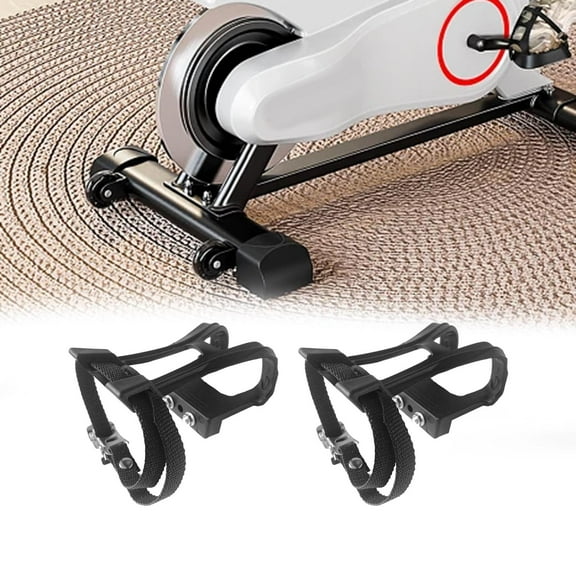 BAOSITY 1 Pair Bike Pedal Strap Toe Clip Nylon Riding Road Mountain Bike Pedal Toe Strap Toe Clips Cages for Outdoor Exercise