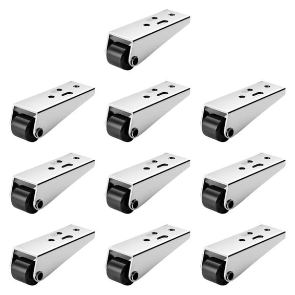 BAOSITY 10 Pieces Directional Caster Wheels Heavy Duty Fixed Casters Universal Support Easily Install Sturdy Sliding Door Rail Pulley