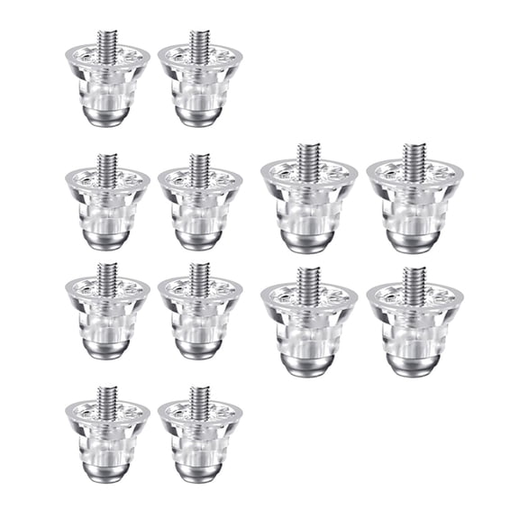 BAOSITY 12Pcs Football Shoe Spikes Football Cleats Studs Non Slip 5mm Screw Sturdy Soccer Shoe Studs for Training Sports Competitions
