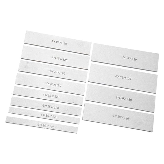 BAOSITY 12Pcs Parallel Block Set, Accessories, Practical Wear Resistant Sturdy Parallel Pad Gauge Block Set Tool Set for Lathe Repair