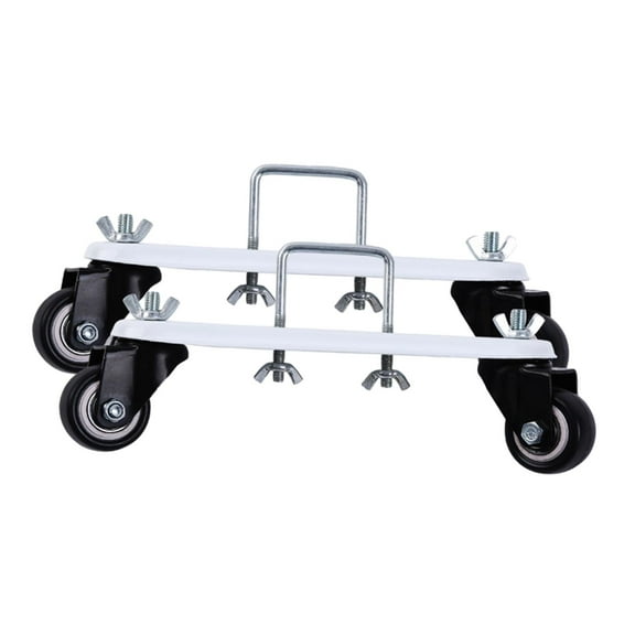 BAOSITY 2 Pieces Brackets Mobile Pulley Bracket Nylon Heavy Duty Universal Easy Installation 360 degree Rotating Furniture Castors ,