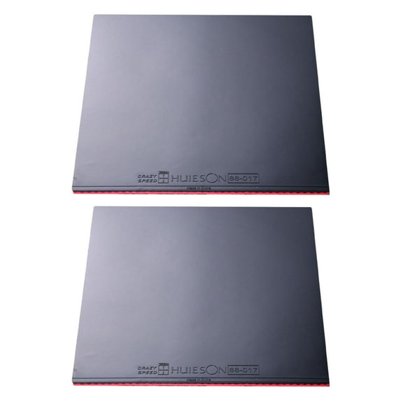 BAOSITY 2 Pieces Table Tennis Rubber Replacement Practical Tennis Racket Accessory Highly Elastic Accessories Indoor Ping Pong Rubber Black