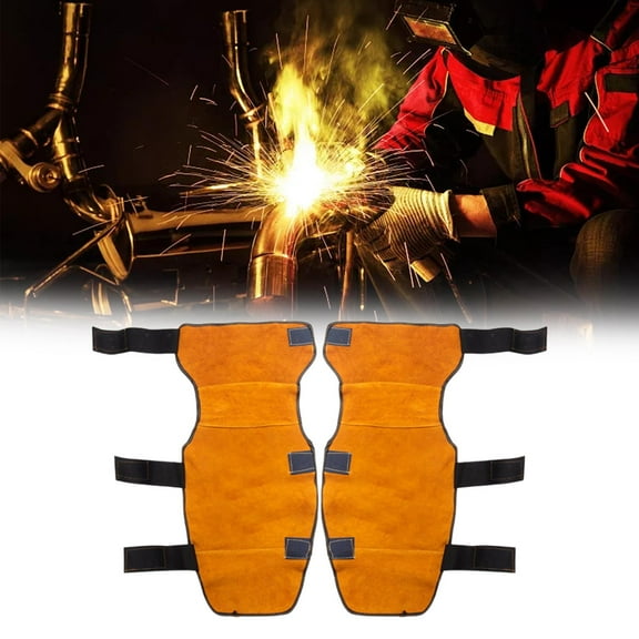 BAOSITY 2 Pieces Welding Leg Covers Knee Pads Anti Slip Multipurpose Tool Leg Guards Leg Cover Sleeve Wraps for Car Repair Processing Orange