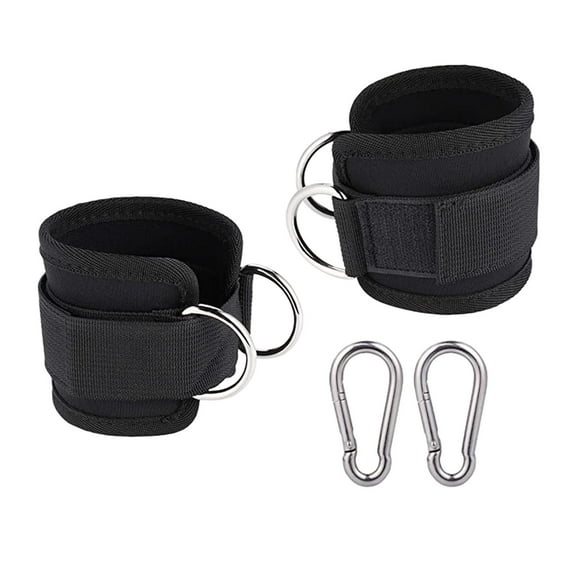 BAOSITY 2Pcs Ankle Straps,Cable Machine Accessories,for Cable Machine,Ankle Cuffs,Gym Cable Attachment,for Sports,Lower Body Exercise
