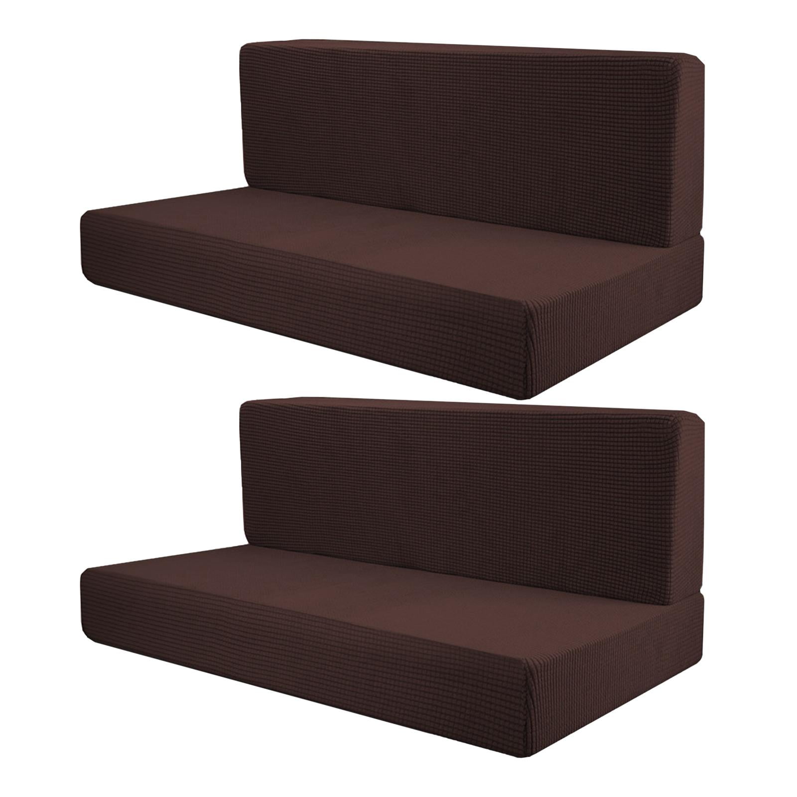 BAOSITY 2Pcs RV Seat Covers Camper Cushion Covers Easy Fitted Comfort