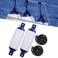 thumbnail image 1 of BAOSITY 2x Boat Fenders, Boat for Docking, Portable, Easy Installation, Protective Boat Accessories for Yachts, Pontoon Boats G1 Black Rope, 1 of 8