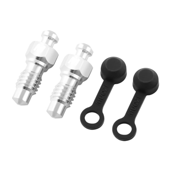 BAOSITY 2x Brake Caliper Bleed Screws Bike Hydraulic Brake Bleed Bolts Brake Bleeder Screws with Fitting Caps for Mountain Road Bikes