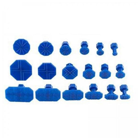 BAOSITY 2x18Pcs Blue Glue Tabs, Removal Pulling Tabs Accessory Car Repair Paintless Repair Tool Auto Puller Tabs for Vehicle , Blue, 2 2 Pcs