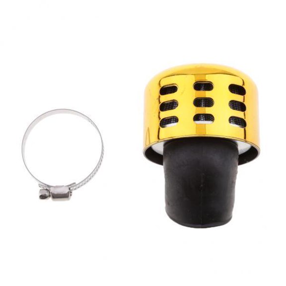 BAOSITY 2xMushroom 35-38mm Intake Pipe for Motorcycle Bike ATV Gold