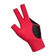 thumbnail image 1 of BAOSITY 3 Fingers Billiard Glove Left Hand Professional Mitts Snooker Cue Glove Pool Cue Gloves for Indoor Women Men Practice red, 1 of 8