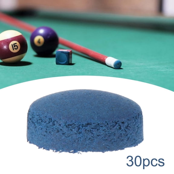 BAOSITY 30 Pieces Pool Cue Tips Cue Tips Care Accessory High Hardness Portable Heads 10mm