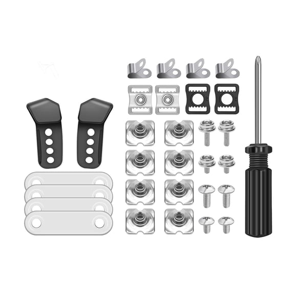 BAOSITY 31Pcs Football Repair s Buckle Screws Nuts Hardware Hockey Replacement Parts for Adults Sports