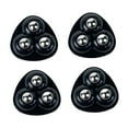 thumbnail image 1 of BAOSITY 4 Pieces Self Sticky Caster Wheel Mute 360 degree Rotation Swivel Furniture Sliders for Mop Bucket Storage Box Kitchen Appliances Black, 1 of 8
