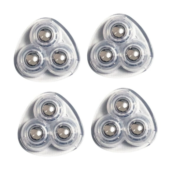 BAOSITY 4 Pieces Self Sticky Caster Wheel Mute 360 degree Rotation Swivel Furniture Sliders for Mop Bucket Storage Box Kitchen Appliances Clear