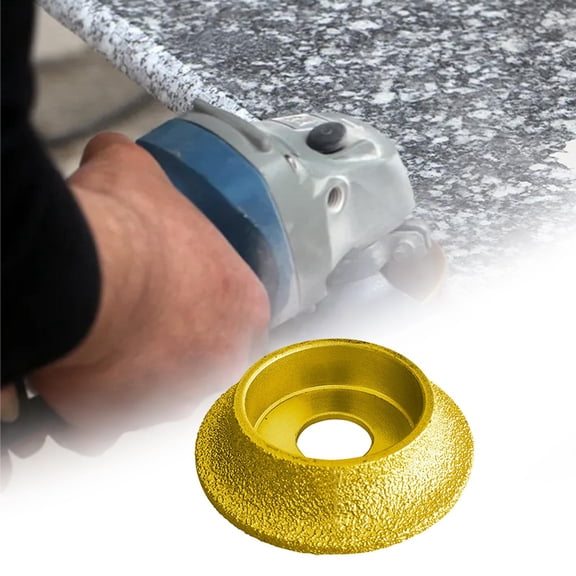 BAOSITY Angle Grinder Wheels Edge Profile Sanding Disc French Side ,Multipurpose Grinding Disc Diamond Cup Grinder for Angle Grinders , 15mm