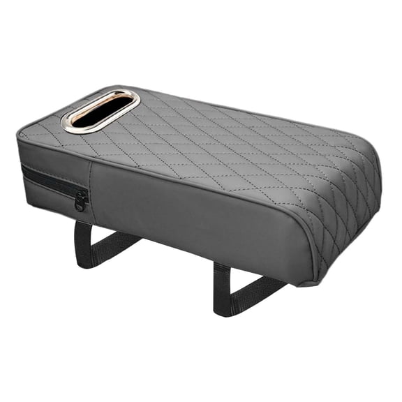 BAOSITY Arm Rest Pads Car Armrest Cushion, Interior Accessories with Storage Pocket, Armrest s Center Console Cover for Auto, grey