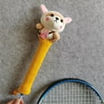 thumbnail image 1 of BAOSITY Badminton Racket Handle Cover Knitting Handcraft Gift Racquet Grip Protector Rabbit, 1 of 8