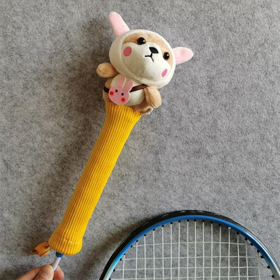 BAOSITY Badminton Racket Handle Cover Knitting Handcraft Gift Racquet Grip Protector Rabbit