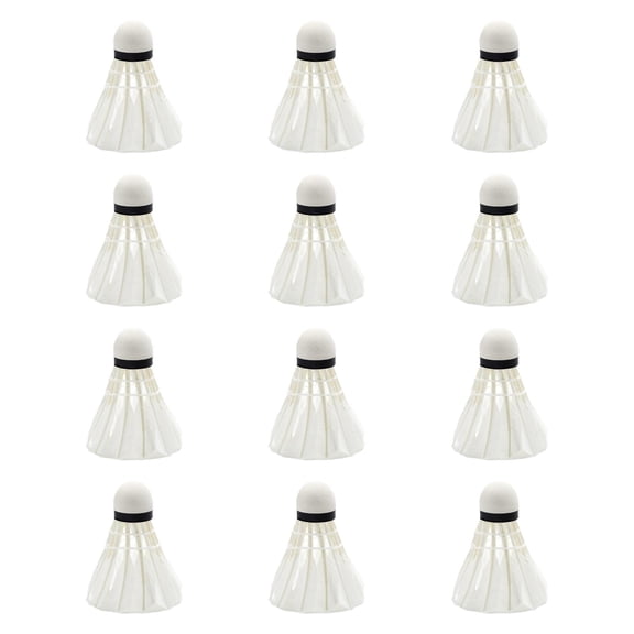 BAOSITY Badminton Shuttlecocks Training Balls Stability Badminton Birdie Badminton Balls for Exercise Outdoor Workout Beginner Sports 12pcs