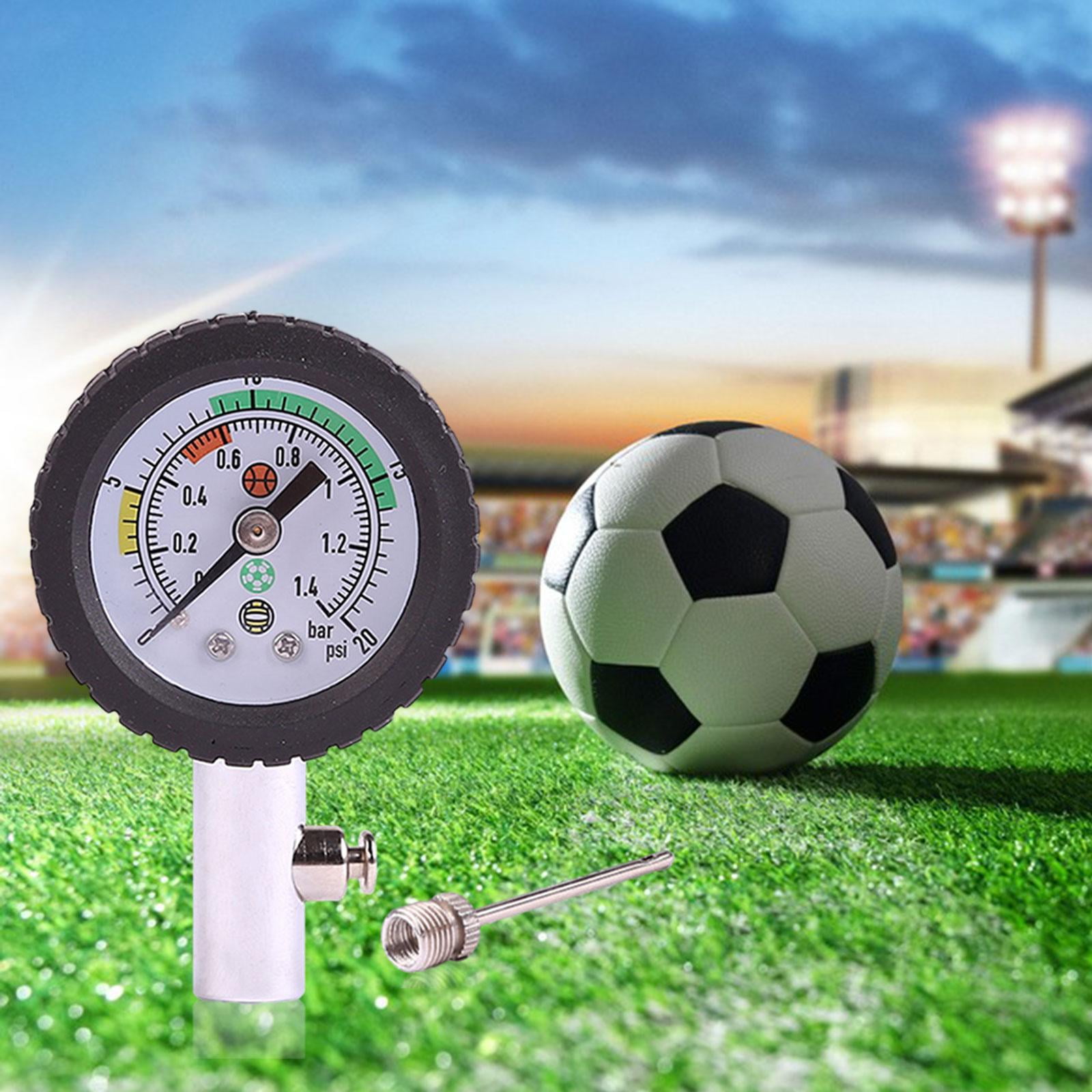 Manomètre Boule Avec Aiguilles Gonflables - Jauge Pression Balle Portable - Pour Volleyball, Basketball, Football, Rugby